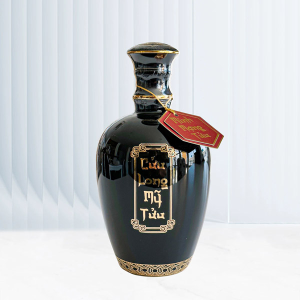 Minh Mang Wine - Bat Trang porcelain bottle 500ml