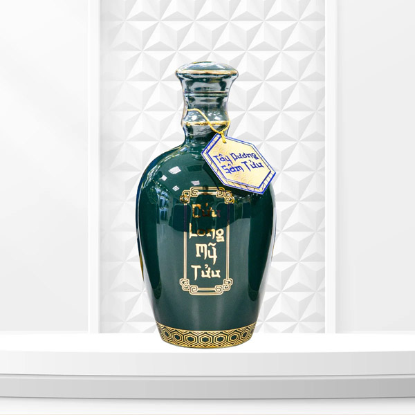 Tay Duong Ginseng Wine - Bat Trang porcelain bottle 500ml