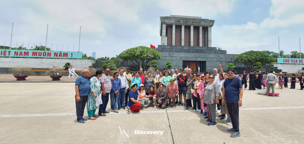 Happy Indian tourists travelling to Vietnam
