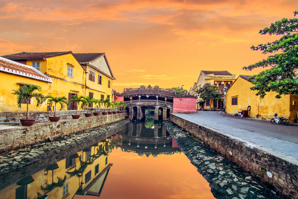 Bridge Temple in Hoian town