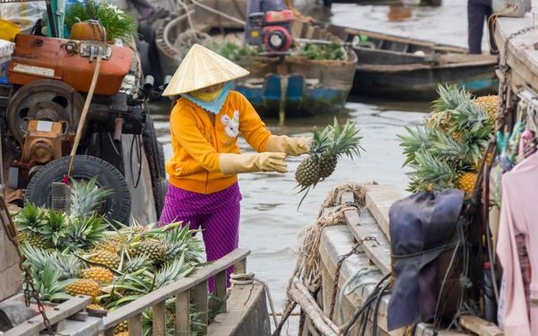 Floating market Mekong Delta
