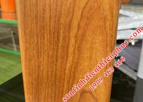 Wood imitation powder coating