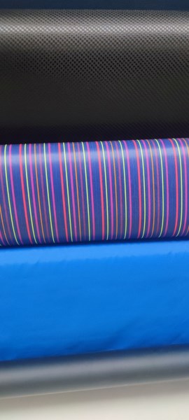 Patterned backpack fabric