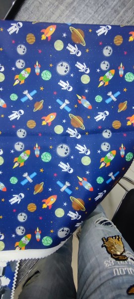Patterned backpack fabric