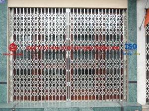 Stainless steel folding doors