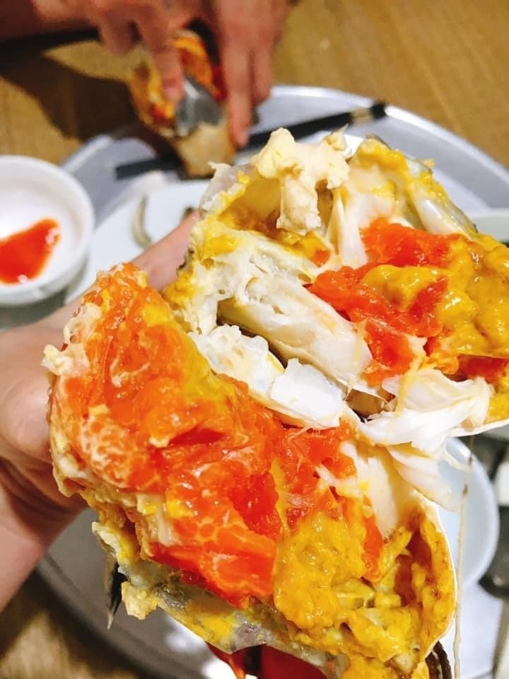 Crab full of fat