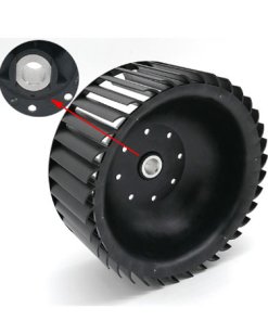 Composite plastic centrifugal impeller