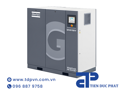 Oil-injected screw air compressor