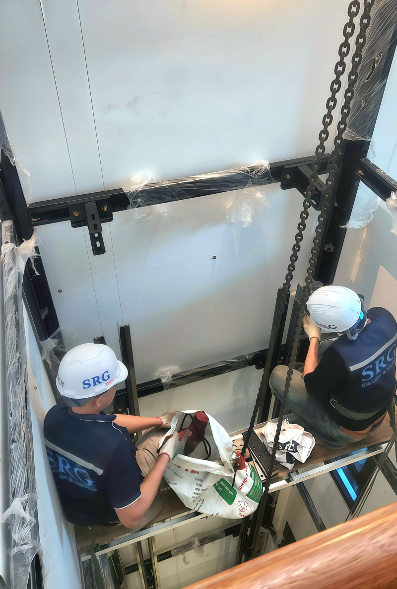 Elevator installation and construction