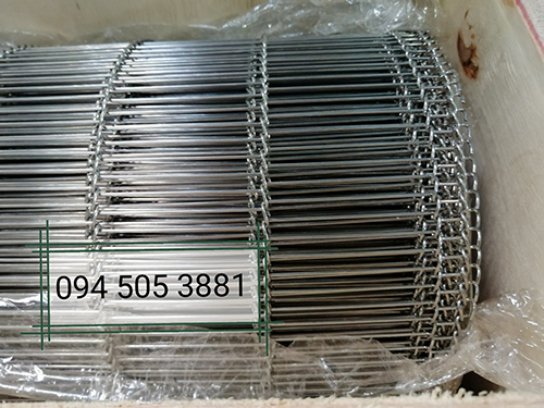 Stainless steel mesh chain conveyor