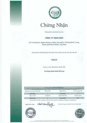 HACCP Certificate