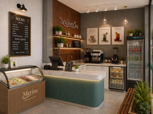 Modern cafeteria space