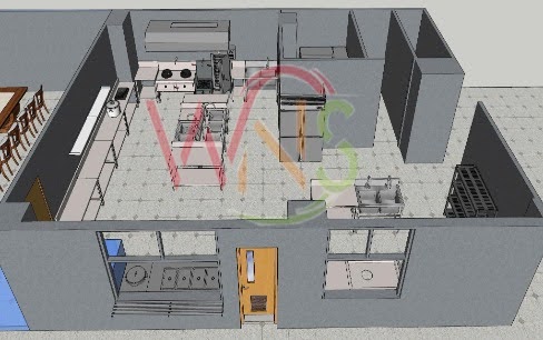 3D design for commercial kitchens