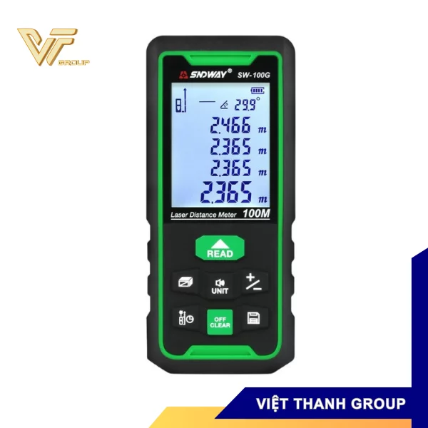 Laser distance meter SNDWAY SW-100G 100M, blue ray