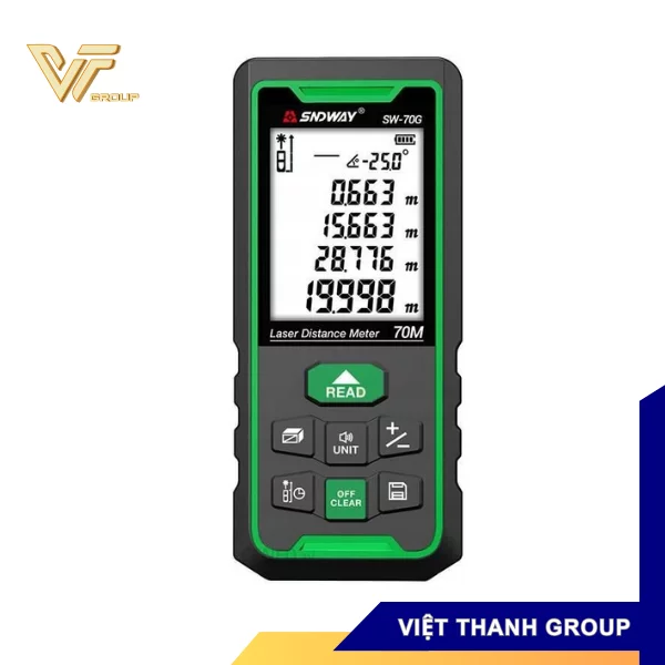 Laser distance meter SNDWAY SW-70G 70M blue ray