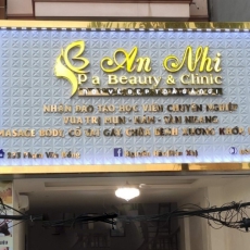 Alu signboard with braille letters