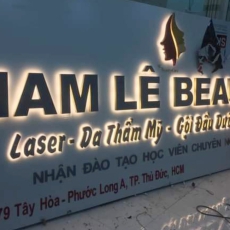 Alu signboard with braille letters