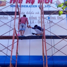 Construction & installation of advertising panels