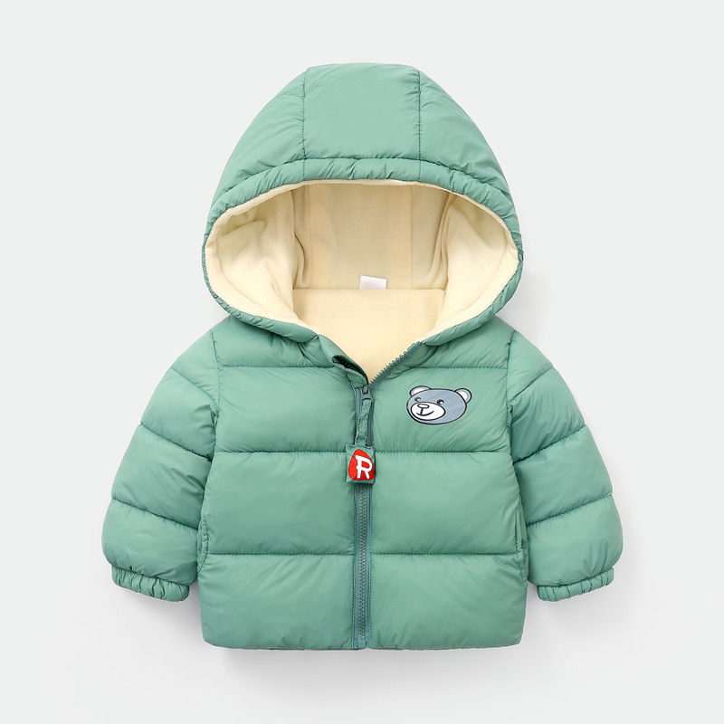 Kid feather down jacket