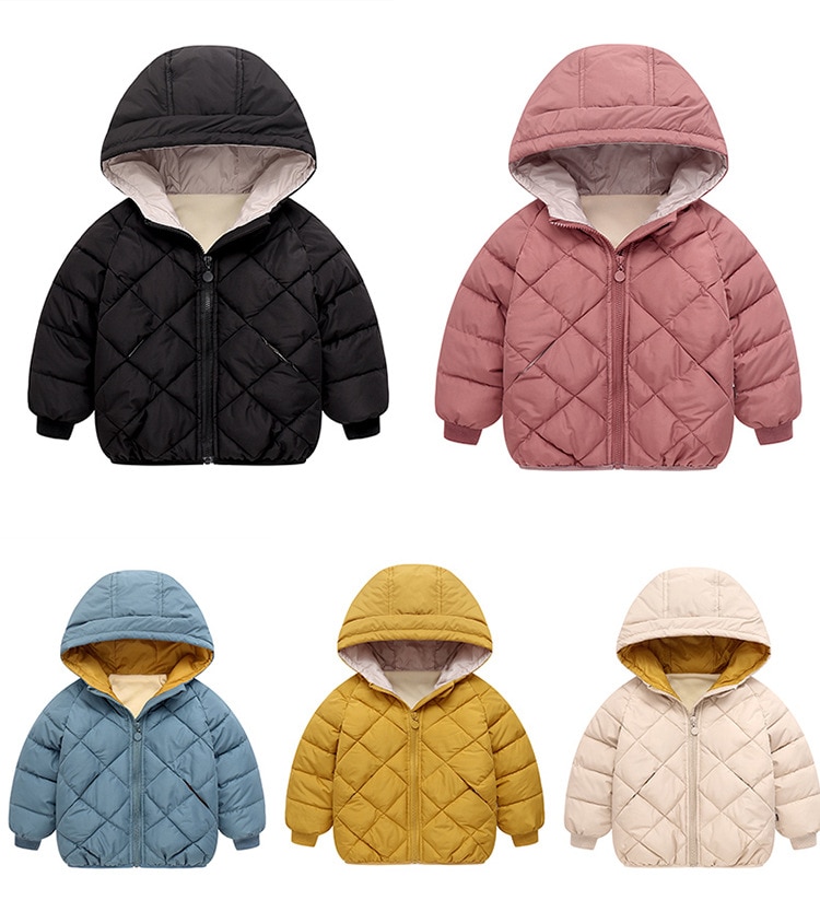 Kid feather down jacket