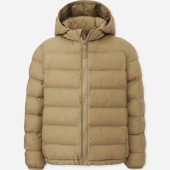 Women feather down jacket - short silhouette