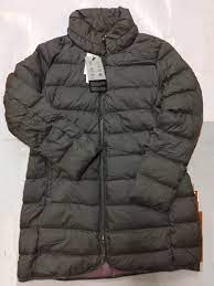 Women feather down jacket - long silhouette