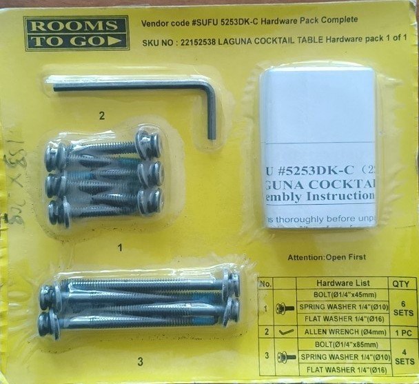 Hardware packaging processing