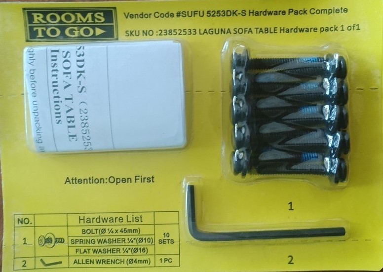 Hardware packaging processing