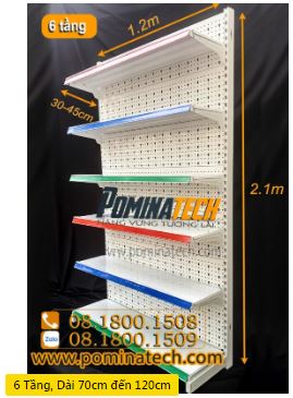 6-tier supermarket single shelf - wire mesh