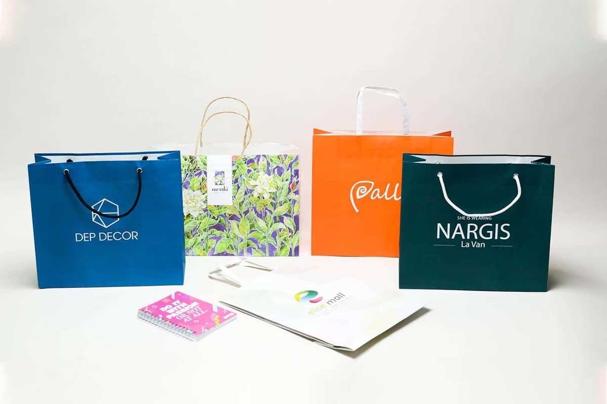 Ivory paper bag
