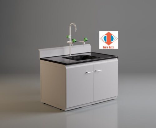 Laboratory bench with sink