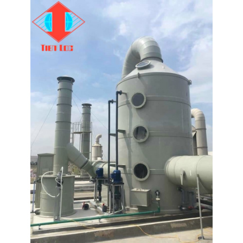 Large-capacity dust and toxic gas treatment system