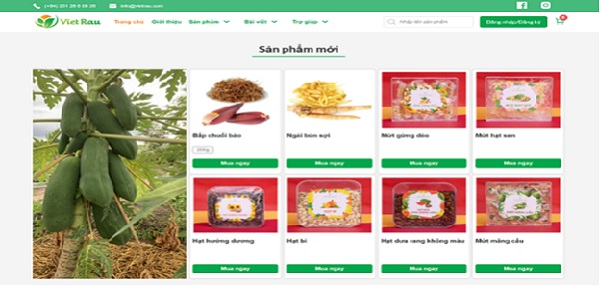Sales website - Vietrau Joint Stock Company