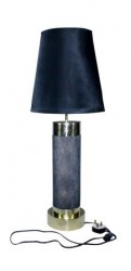 Daphoco faux shagreen table lamp with polished