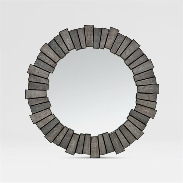 Ray fish skin wall mirror