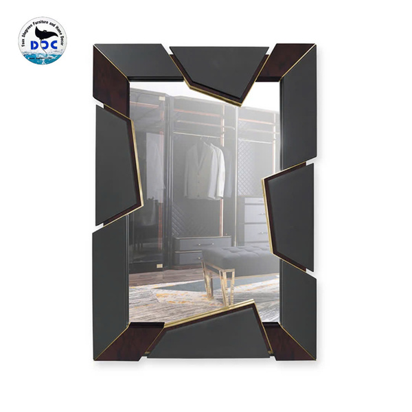 Ray fish skin wall mirror