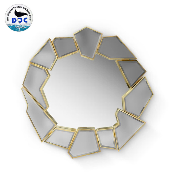 Ray fish skin wall mirror