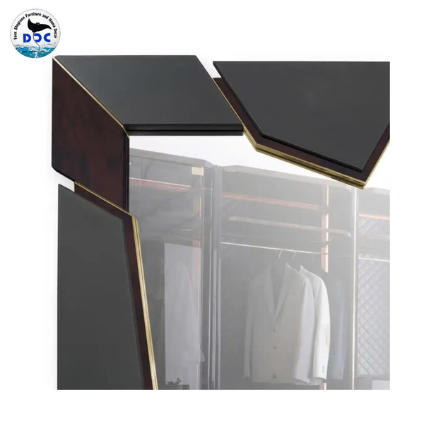 Ray fish skin wall mirror