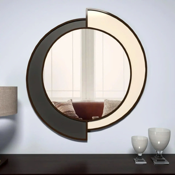 Ray fish skin wall mirror