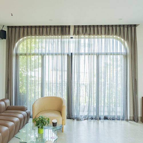 Elegant Living Room Fabric Curtain