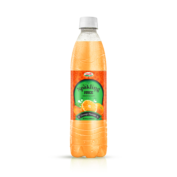 Orange flavored sparkling water