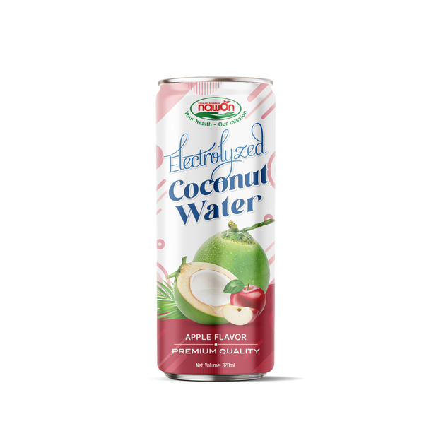 Apple flavored electrolyte coconut water