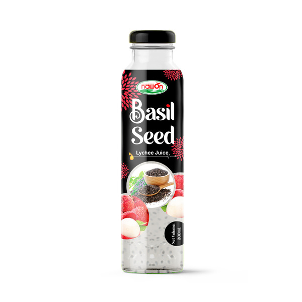 Lychee chia seed drink