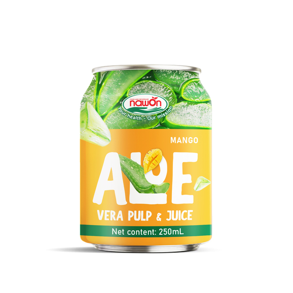 Mango flavored aloe vera drink