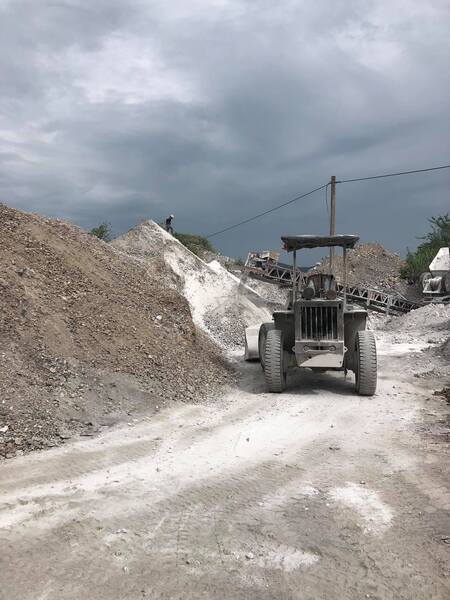 Lime mining area