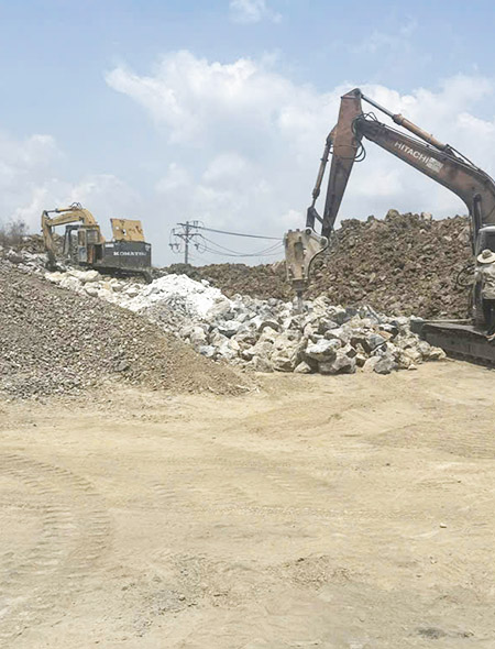 Lime mining area