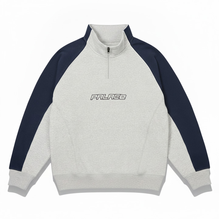 Palace Retro Block Quarter-Zip Sweatshirt