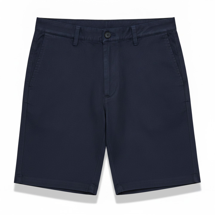 Men Navy Chino Shorts