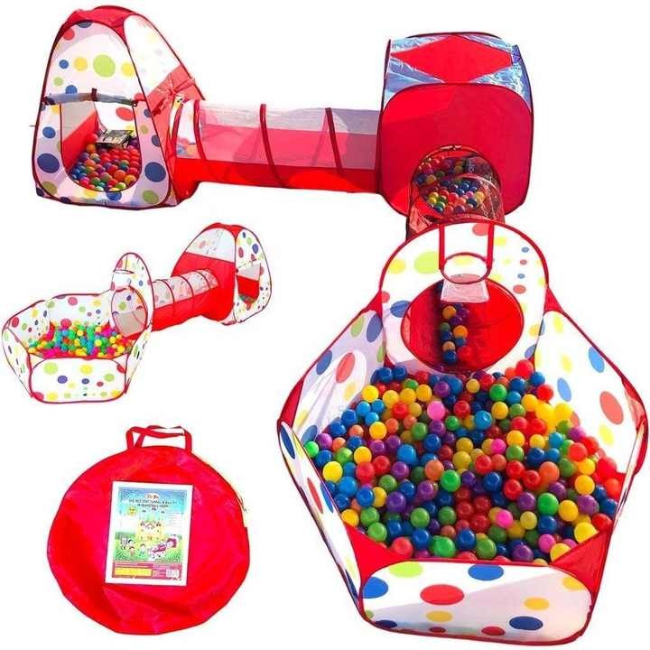 Plastic ball for baby tent