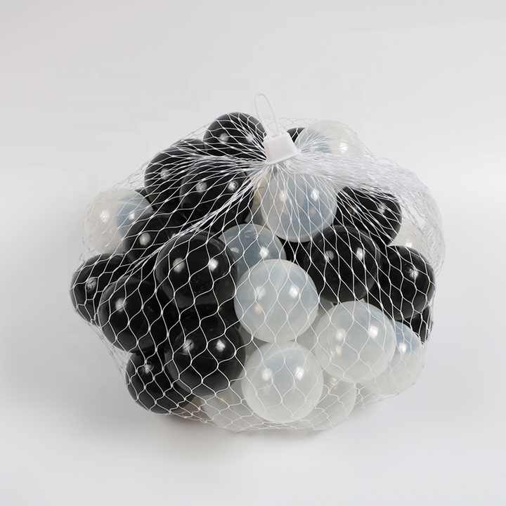 Black and white plastic ball